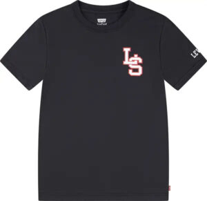 Levi's SS25  T-shirt con logo Varsity  Nero Bambini Ragazzi