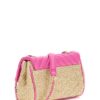 Borsa a tracolla Guess Girl in paglia, Rosa