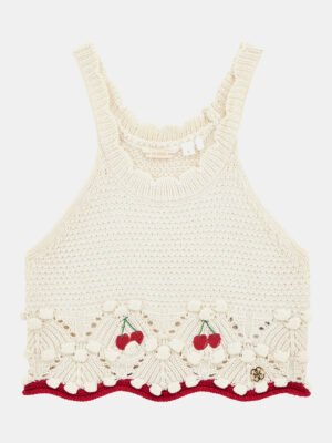 Top Guess Kids Top a Uncinetto Bambina