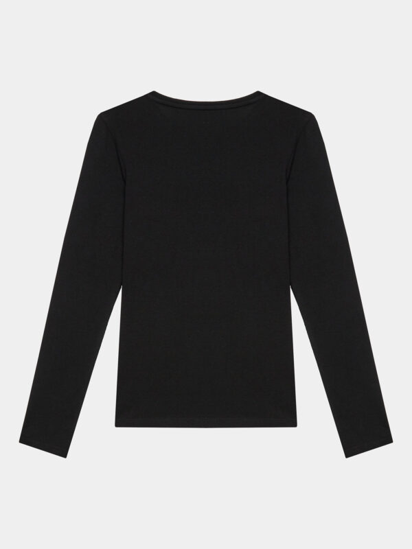 Guess Logo Long Sleeve Top T-shirt manica lunga Nera Bambina