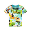T-Shirt Guess multicolore con stampa tropicale all over