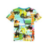 T-Shirt Guess multicolore con stampa tropicale all over
