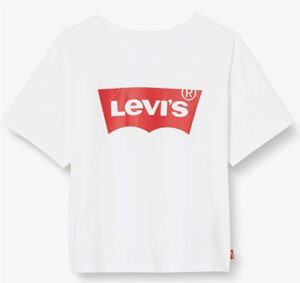 Levi's Kids maglietta da ragazza LVG Light Bright Cropped Tee