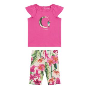 Guess Set t-shirt e leggings Multicolore  bambina