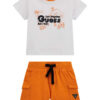 Guess Kids completo Bianco Arancio bambino