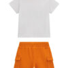 Guess Kids completo Bianco Arancio bambino