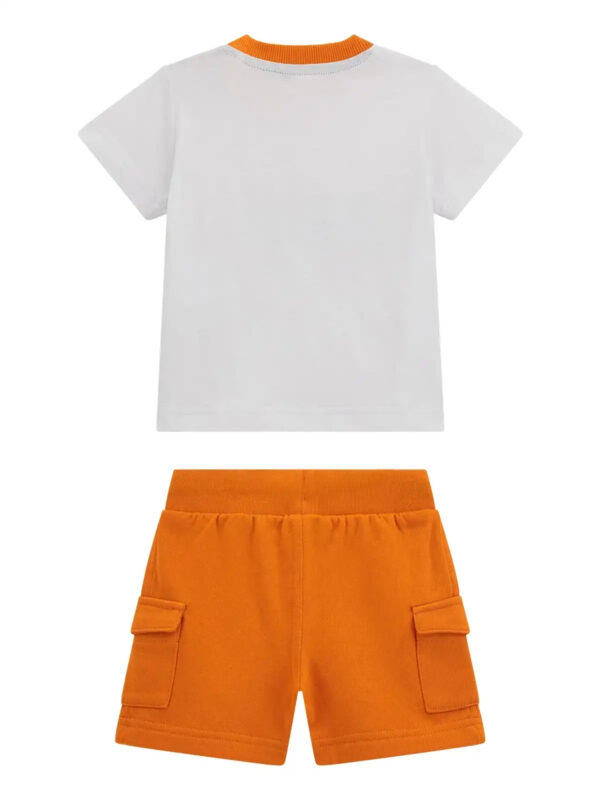 Guess Kids completo Bianco Arancio bambino