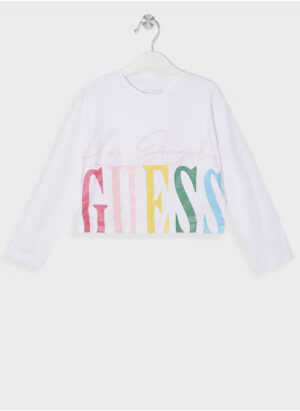 Guess T-shirt Bianco Regular Fit Bambini