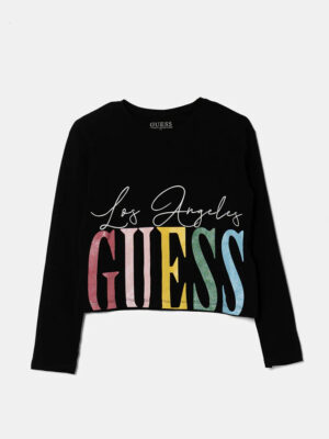 Guess Top corto nero da adolescente