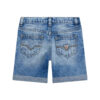 Shorts Guess blu in denim con risvolti sul fondo Bambini
