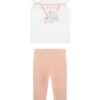 Guess Kids Completo 2 pezzi Bianco Rosa Bambina