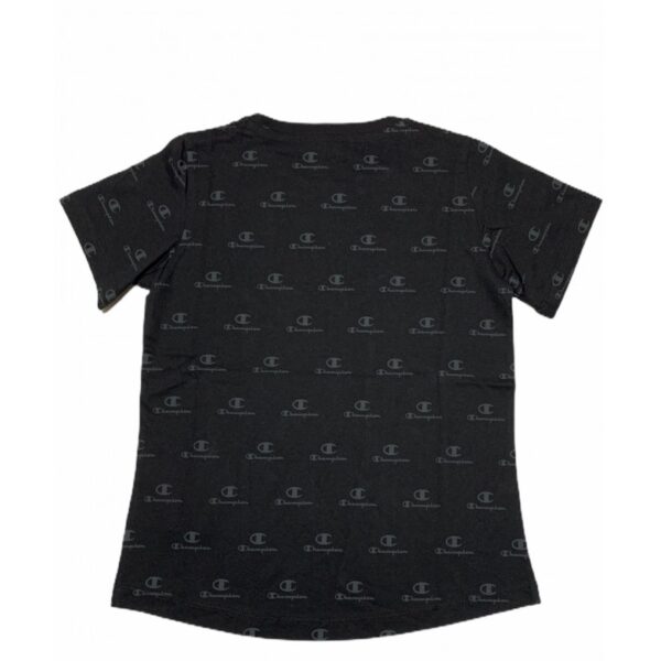 Champion T-shirt Maniche Corte Nera Bambina
