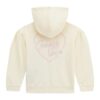 Guess Active Felpa Chiusura Zip Con Cappuccio Beige Bambina
