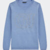 Guess Kids Maglioncino Girocollo Azzurro Bambine Ragazze