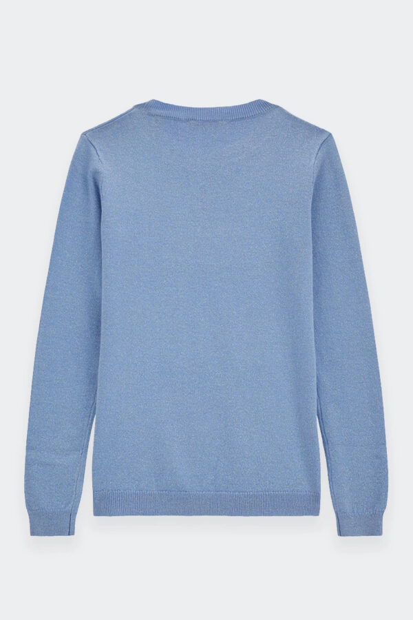 Guess Kids Maglioncino Girocollo Azzurro Bambine Ragazze