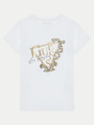 Guess T-shirt Bianca Regular Fit Bambine Ragazze