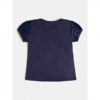 Guess T-shirt Blu Con Stampa Centrale Bambine
