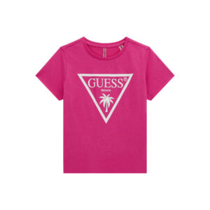 Guess T-shirt Fucsia Bambine Ragazze