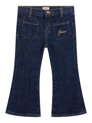 Jeans a zampa Guess blu scuro in denim Bambina