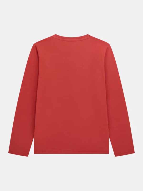 Guess T-shirt Maniche Lunghe Rossa Bmabini