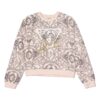 Guess Felpa Girocollo Rosa Nera Bambina Ragazze