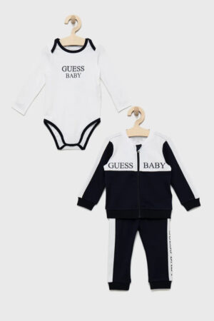Guess Completo Tuta Bianco Nero Bambino