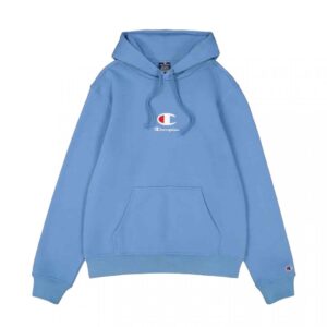 Champion Hooded Felpa Con Cappuccio Azzurra Uomo