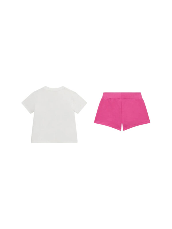 Guess bianco e rosa con stampa floreale "pretty little
