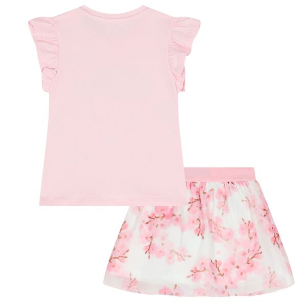 Guess Baby Girls Pink Logo Skirt Set Junior