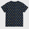 Champion T-shirt MANICA CORTA NERA CON LOGHI COLORATI