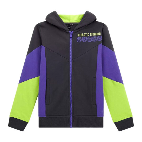 Guess Felpa Chiusura Zip Multicolore ragazzo