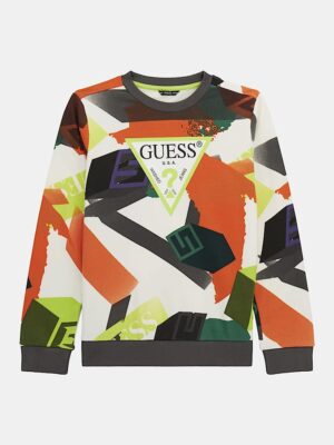 Guess Felpa Girocollo Multicolore Bambino