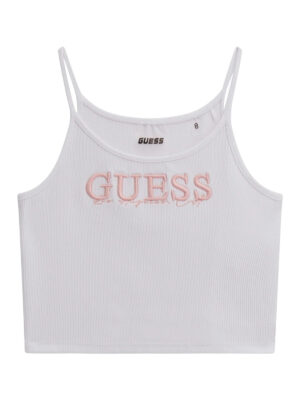 Top bianco ragazza Guess