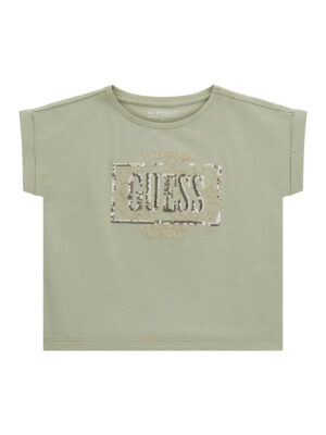 Guess Kids T-Shirt Verde Bambine Ragazze