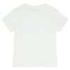 T-shirt da bambino di colore Bianco  con logo Guess olografico