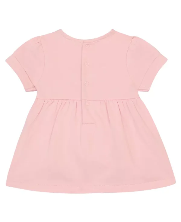 Abito a maniche corte in spugna per bambina Guess – Rosa