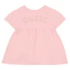 Abito a maniche corte in spugna per bambina Guess – Rosa