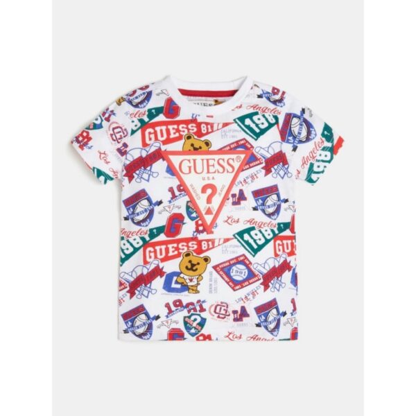 Guess Kid T-shirt Girocollo Multicolore Bambino