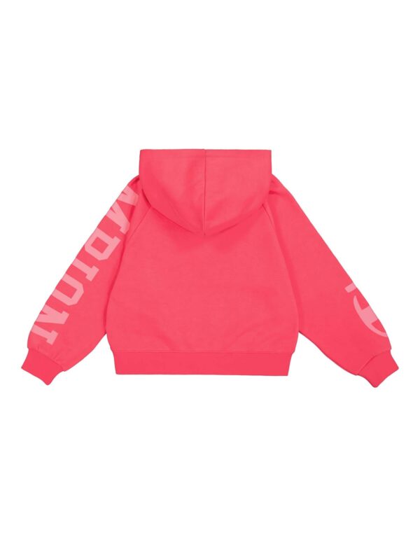 Champion Felpa Con Cappuccio Total Pink Bambina