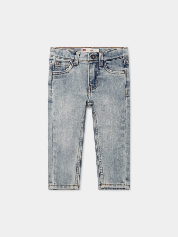 Jeans grigio per neonata con patch logo Levi's Kids
