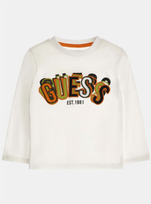 Guess tshirt bianca bambino in cotone