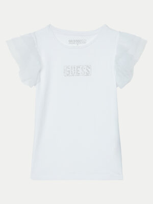 Guess T-shirt con strass all over Bambina