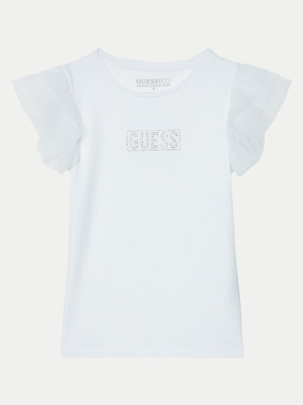 Guess T-shirt con strass all over Bambina