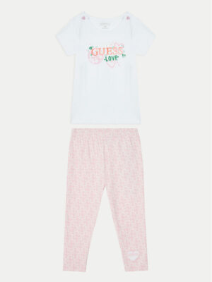 Guess Completo  Regular Fit da bambina Bianco Rosa