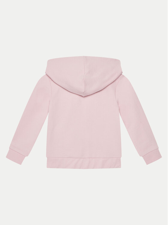 Guess Felpa Con Cappuccio Rosa Regular Fit Bambina