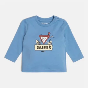 Guess Children s T-shirt Manica lunga Blu Bambino