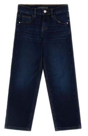 Buy Guess Solid Straight Fit Jeans In Blue Bambina