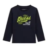 Guess T-shirt Maniche Lunghe Regular Fit Blu scuro Bambino