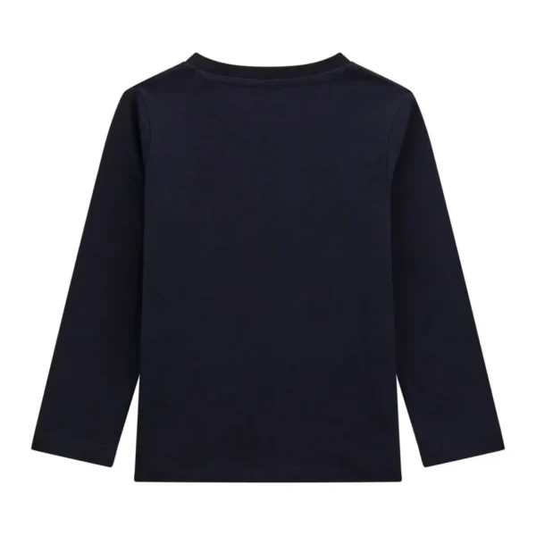 Guess T-shirt Maniche Lunghe Regular Fit Blu scuro Bambino